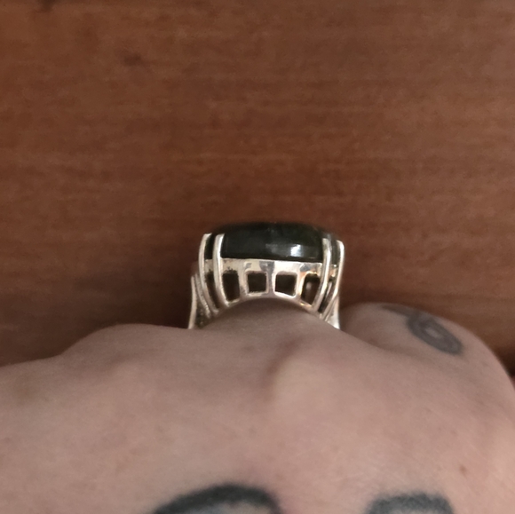 Custom made labradorite ring size 11 - Picture 2 of 4